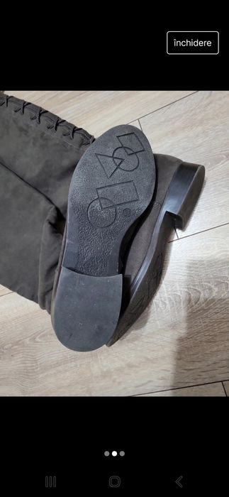 Cizme lungi piele
