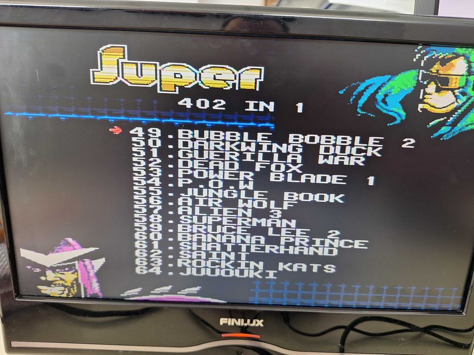 402 jocuri caseta discheta galbena clasica cu jocuri pentru consola TV