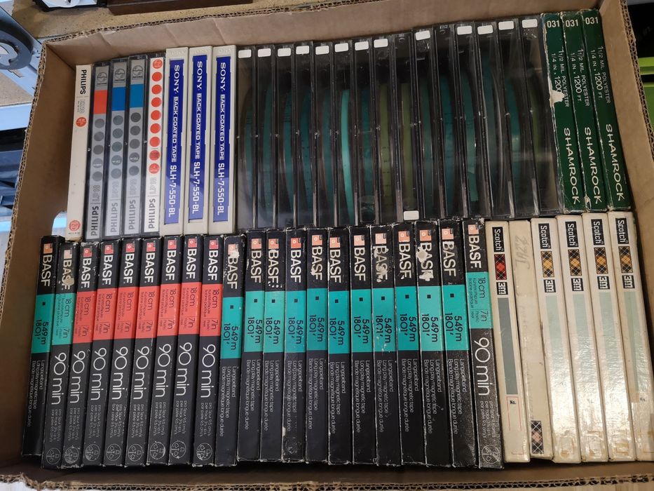 Lot 100 benzi 18 cm magnetofon