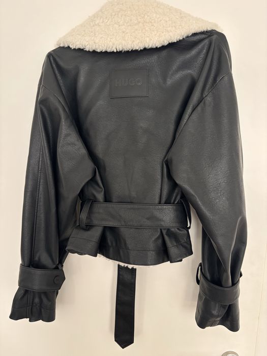 кожено яке байкър Hugo Boss