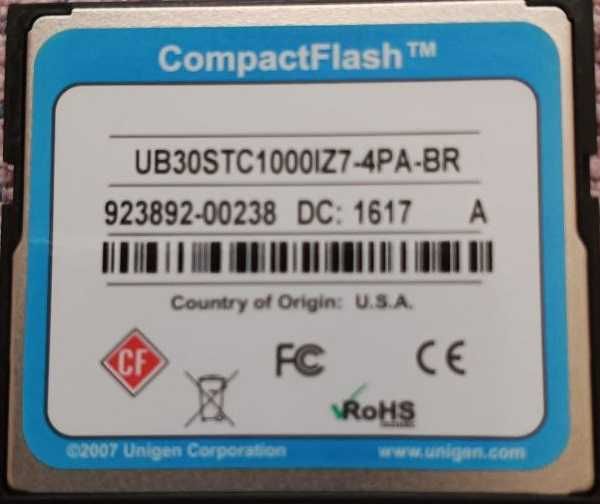 Карты памяти CompactFlash Unigen, 1 GB