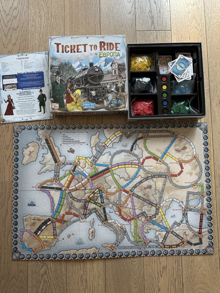 Настолна игра Ticket to ride - Европа