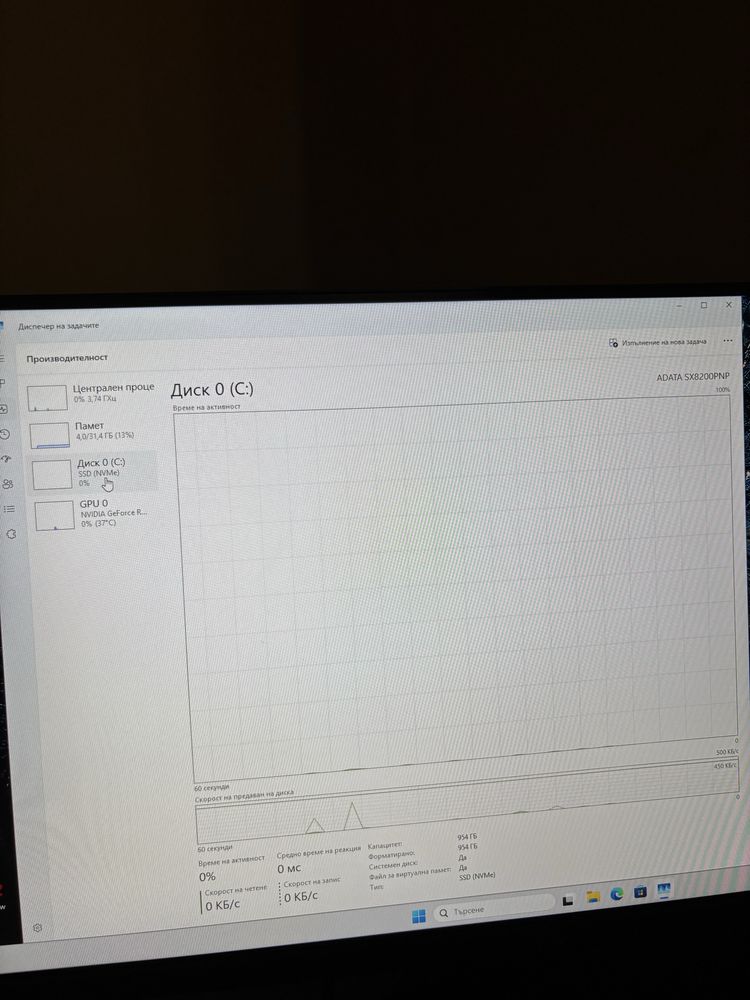 ТОП! Гейминг Компютър! ASUS 3060ti, Ryzen 5 5600G, 32GB, 1TB, ВОДНО!!!