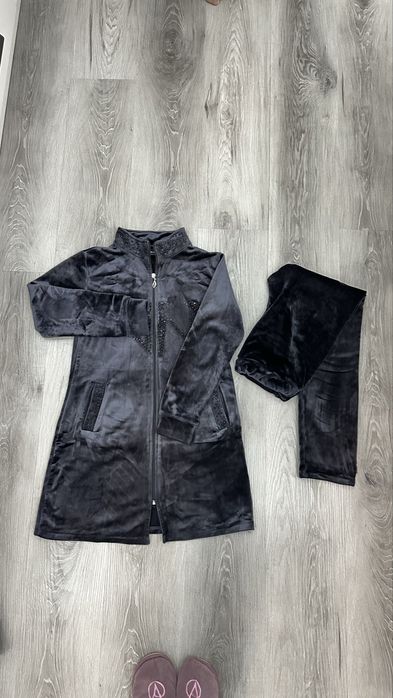 Велюр халат иштон