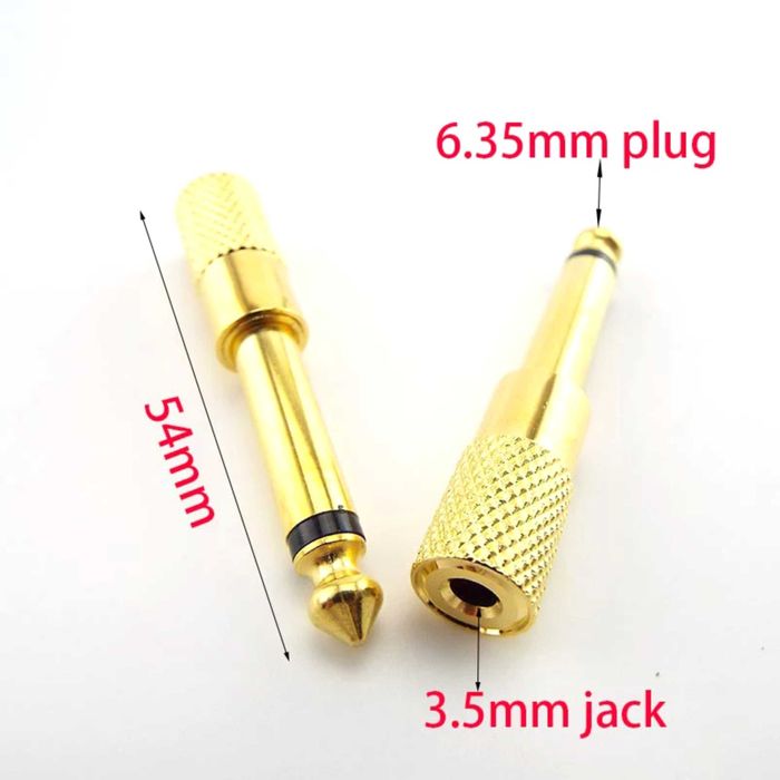 Adaptor mufa jack de 6,35 mm la jack de 3,5 mm Adaptor căști microfon