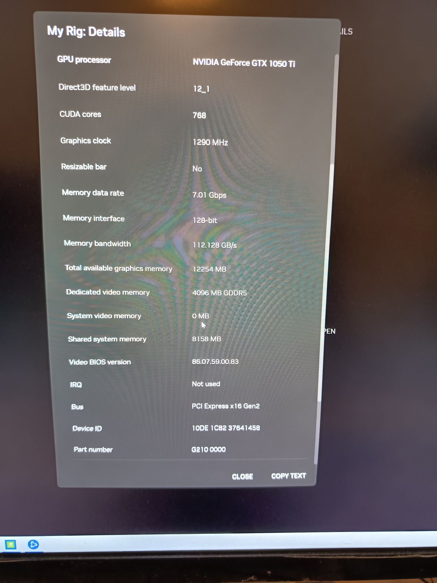 GeForce 1050 Ti 4GB
