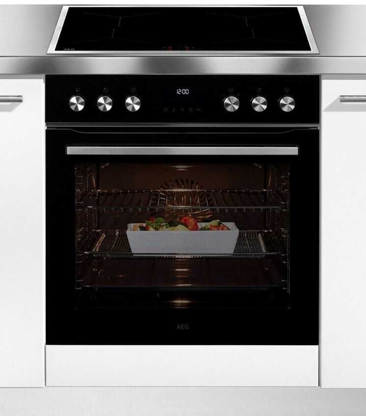 Фурна за вграждане AEG OU5PE42AB + OIX64A00XB индукционен плот