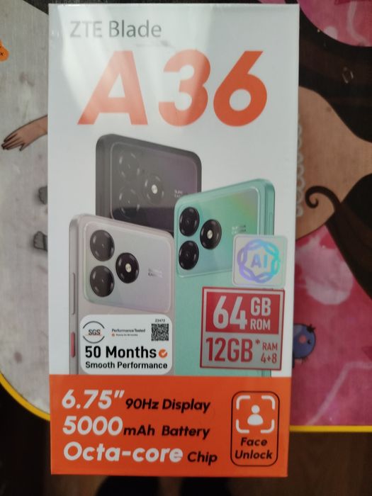 Смартфон ZTE Blak A63