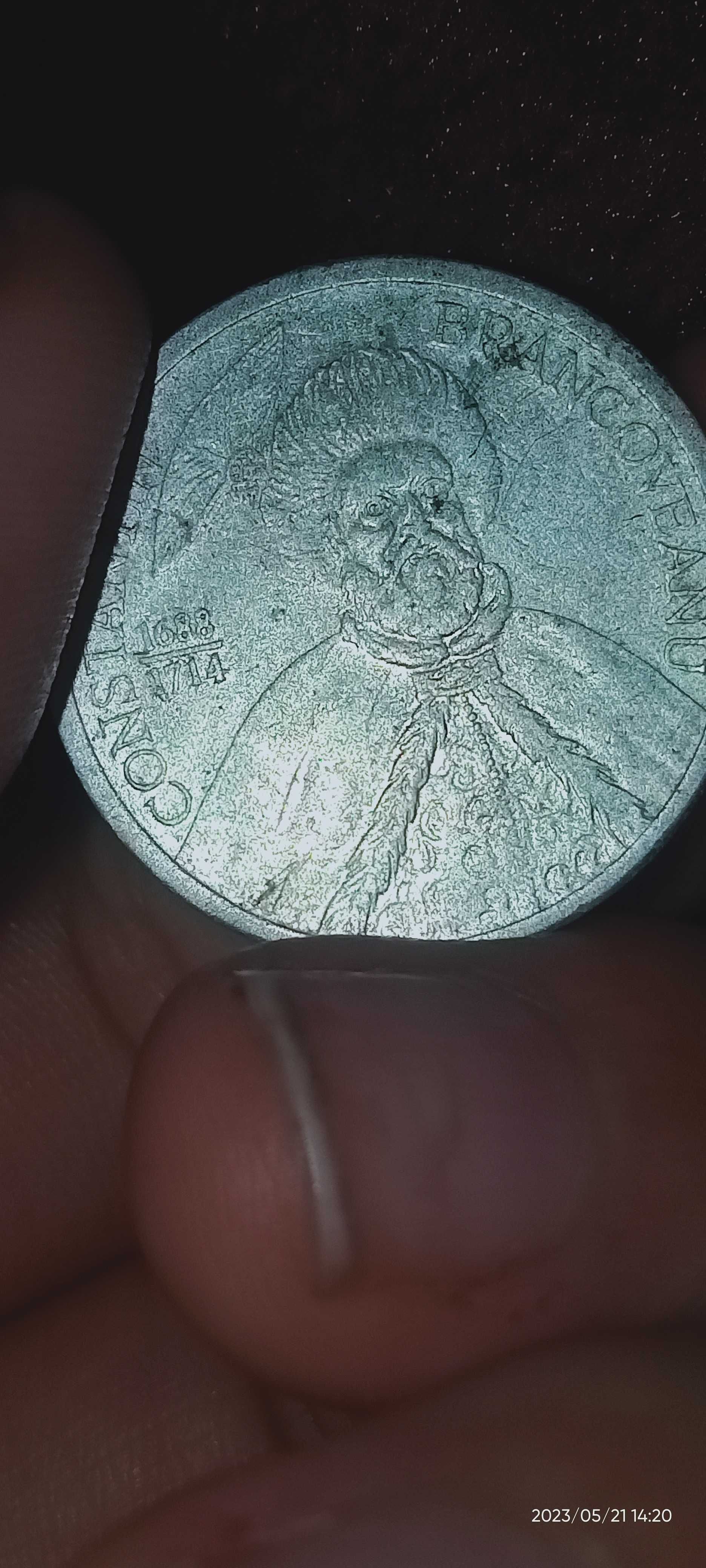 Monedă de 1000 lei foarte veche din 1688/1714