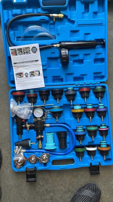 Професионален комплект за тест налягане радиатор и охладит с-ма 28ч