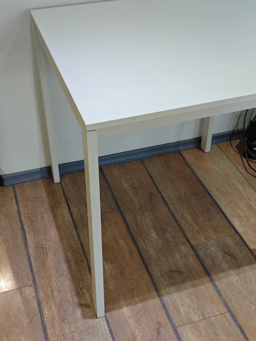 Трапезна Маса IKEA MELLTORP 75x75x72 см - Бяла с метални крака