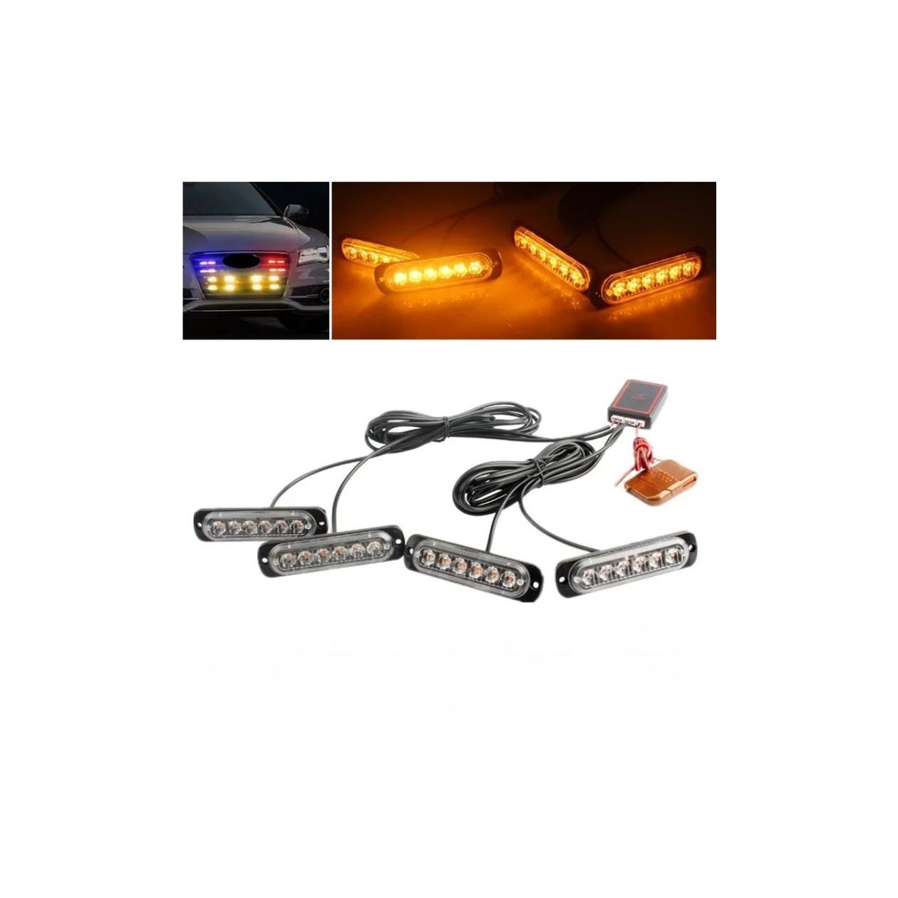 Lampa LED profesionala stroboscopica 12V cu telecomanda ERK
