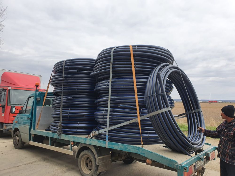 TEAVA IRIGAȚII/HDPE: PN6FI40, rola 50m= 248lei; rola 100m=440lei;