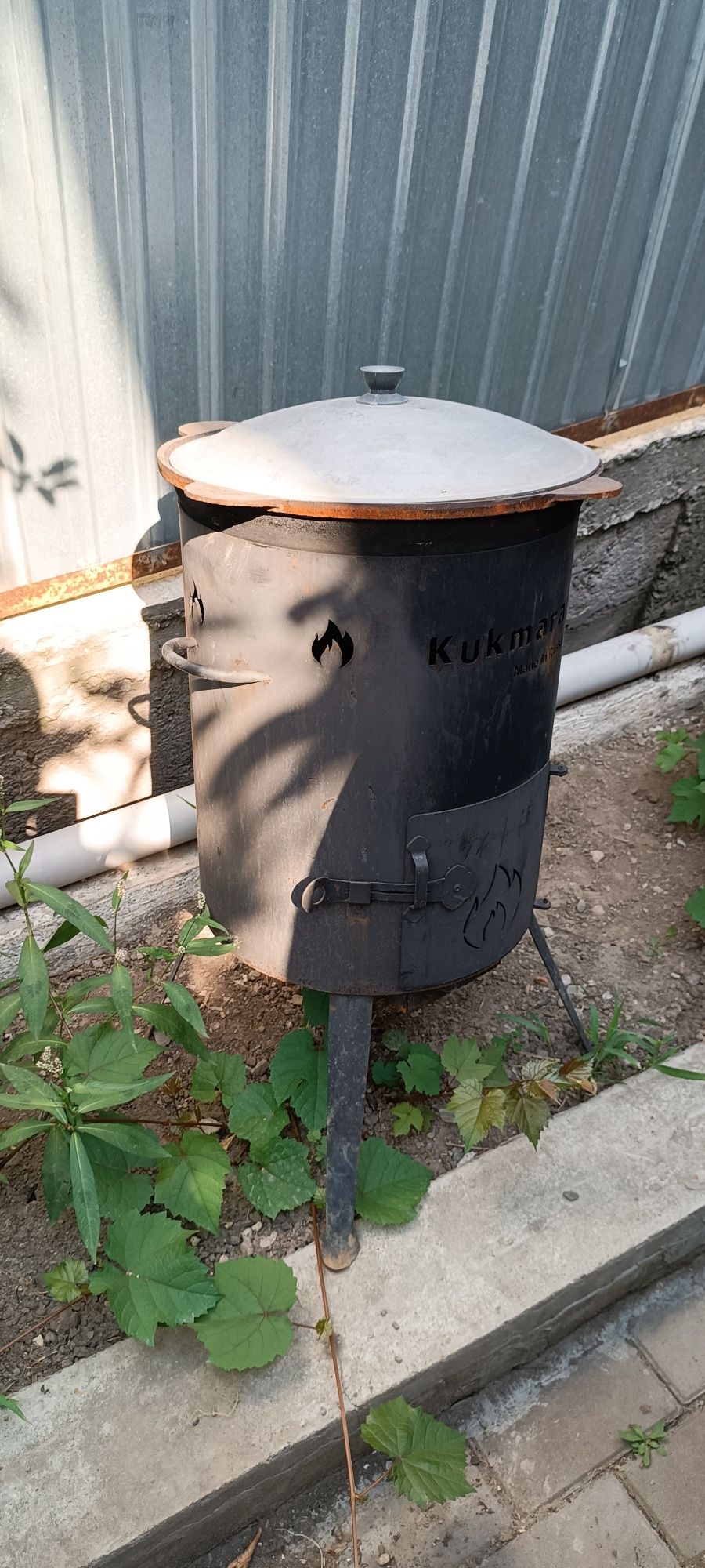 Очаг с казаном 12л