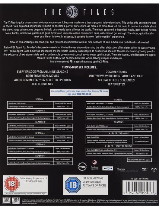 FILM SERIAL The X Files - The Complete Collector's Edition (Original)