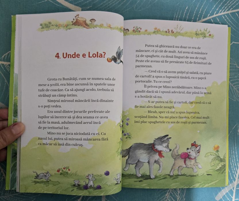 Carte ptr.copii "Școala din Pădure. Un nou coleg" - stare ca Nouă!