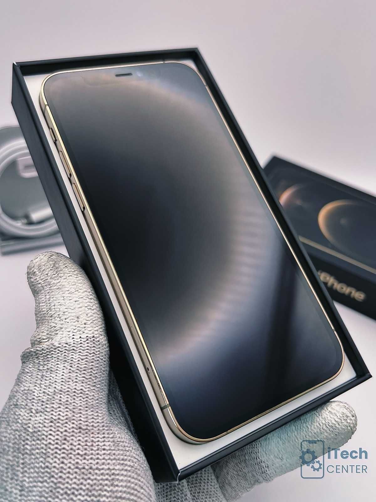 iPhone 12 Prо, 256GB, Gold, 100% батерия, КАТО НОВ, 1 година ГАРАНЦИЯ!