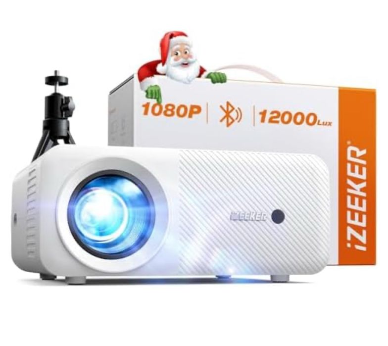 Videoproiector Bluetooth, proiector 12000 lumeni 1080P iZEEKER