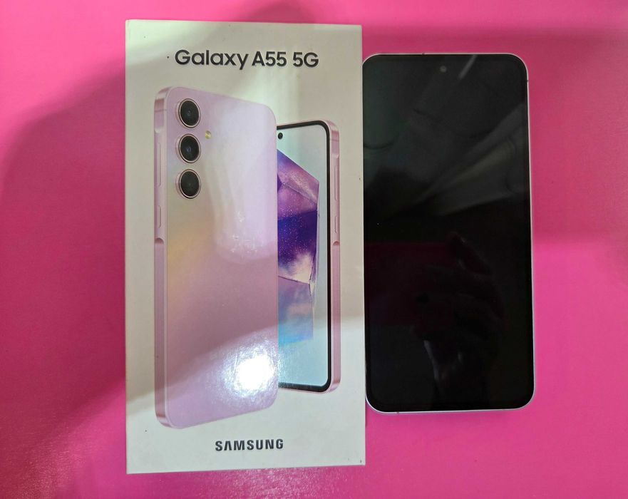 Samsung Galaxy A55, 256GB + карта памет 256GB в ГАРАНЦИЯ до 01.10.2026