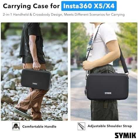 Преносима чанта за Insta360 X5/X4 камера и аксесоари, компактна здрава