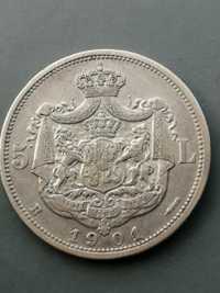 Moneda 5 lei 1901