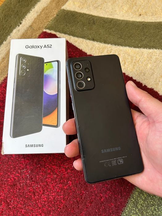 Samsung A52 256гб озу8гб полный оригнал таза жасап тур каробка бар
