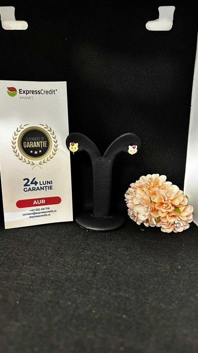 Cercei Aur 14K 1.47g (AG16 Moldova b31908)-Garantie 2 ani!
