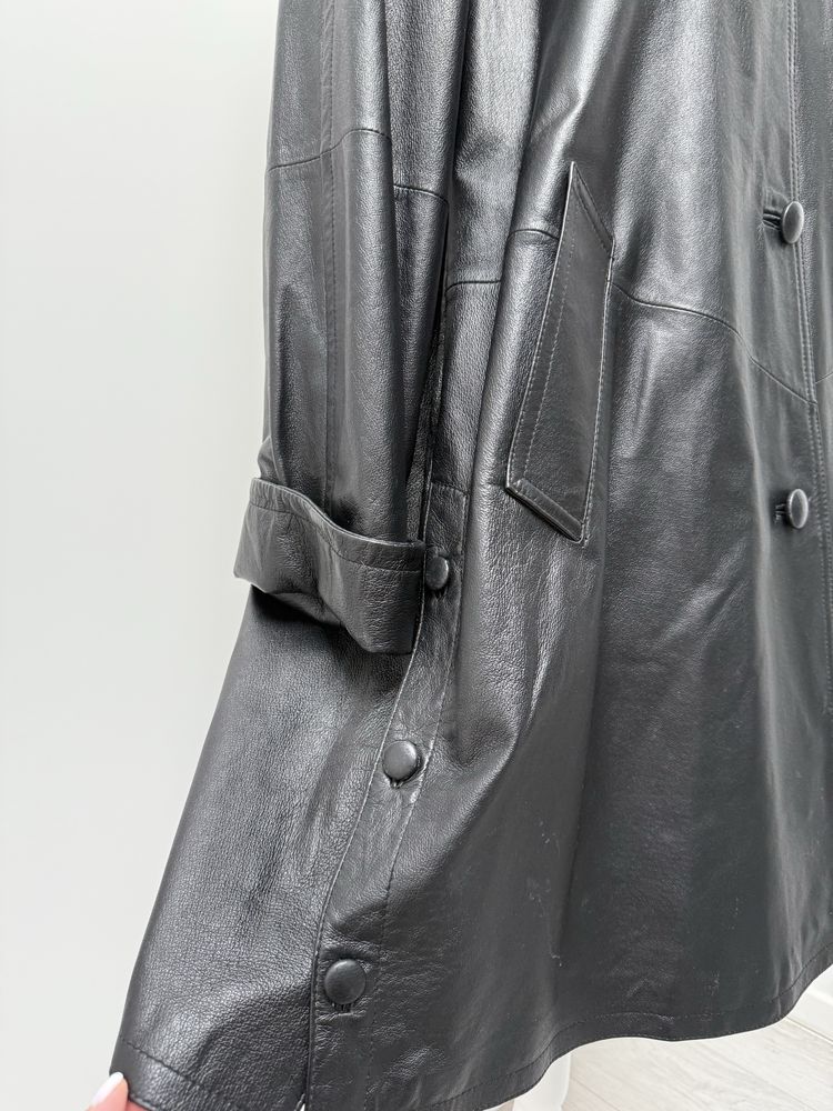 Trench din piele naturala
