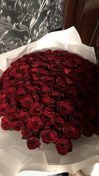 Букет с розами 101 шт.