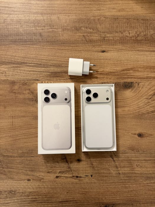 IPhone 17 PRO MAX Гаранционен като НОВ ! Silver - Сив !