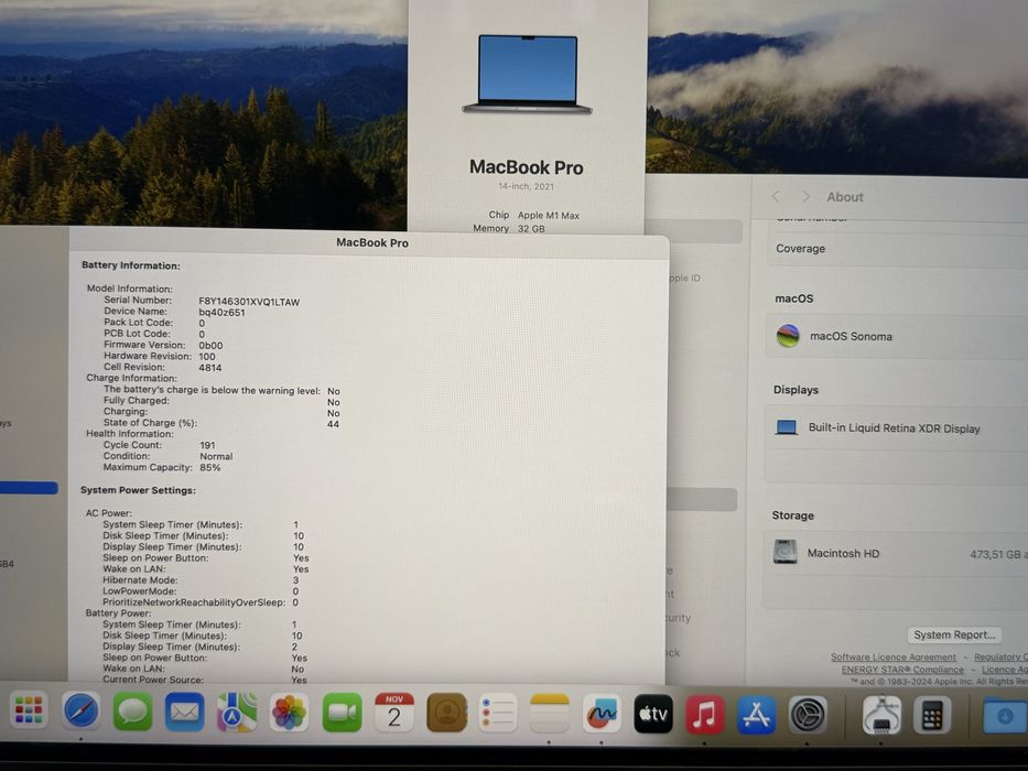 MacBook Pro 14" M1 Max 10CPU/24GPU 32GB 512GB Space Gray Гаранция
