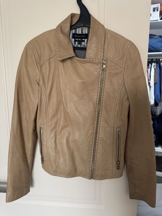 Кожаная куртка massimo dutti