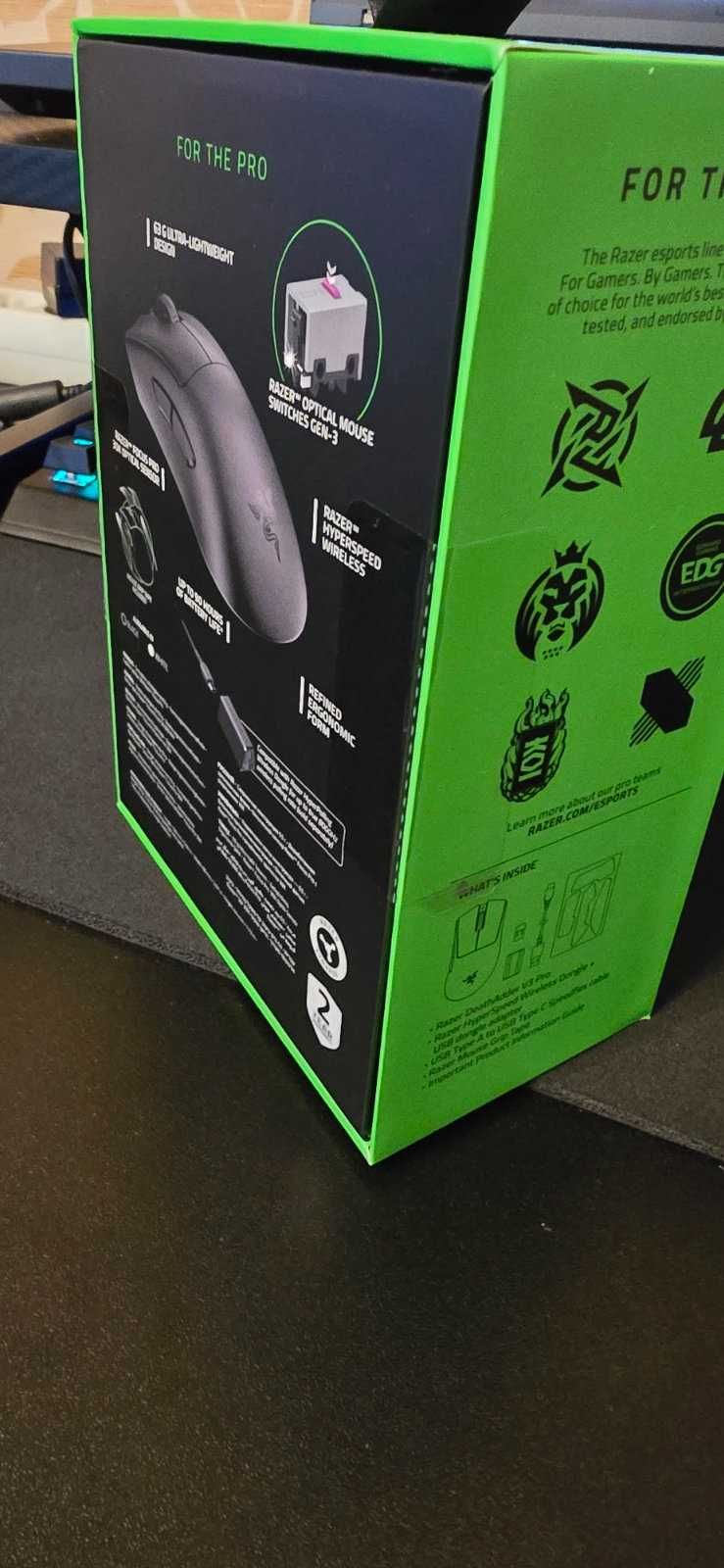 Геймърска мишка Razer Deathadder V3 PRO ЧИСТО НОВА