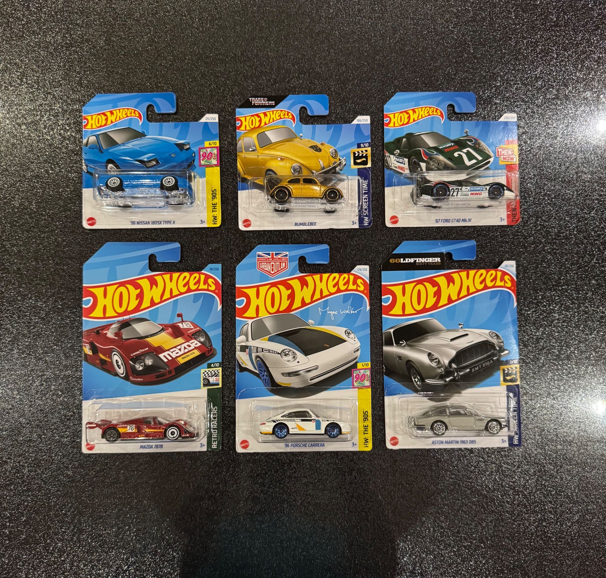 Hot Wheels Maserati, Nissan, Porsche, Mustang, Tesla, Pagano