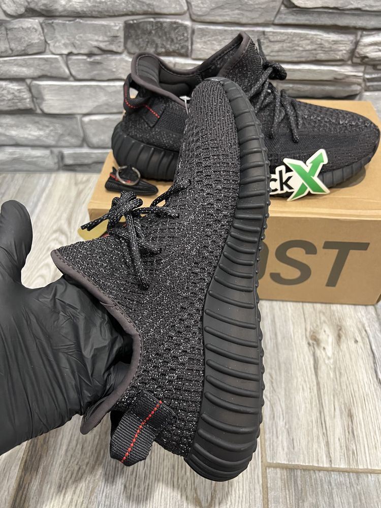 36-46 Yeezy black reflective