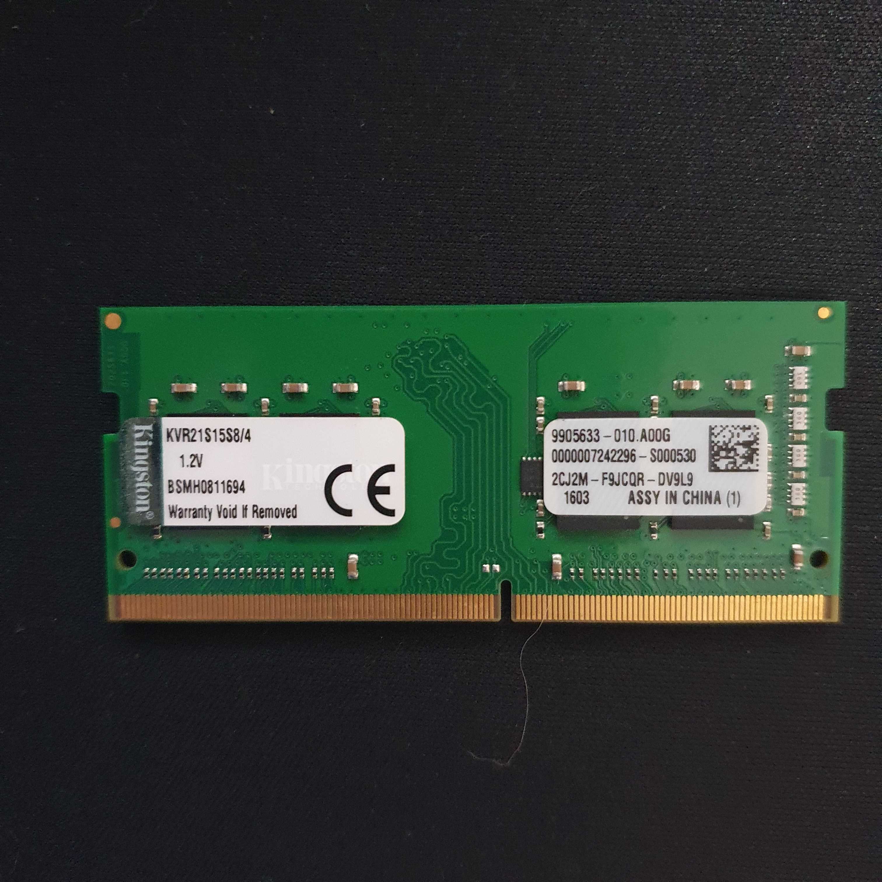 Рам памет за лаптоп -  Kingston 4GB 2133MHz SODIMM