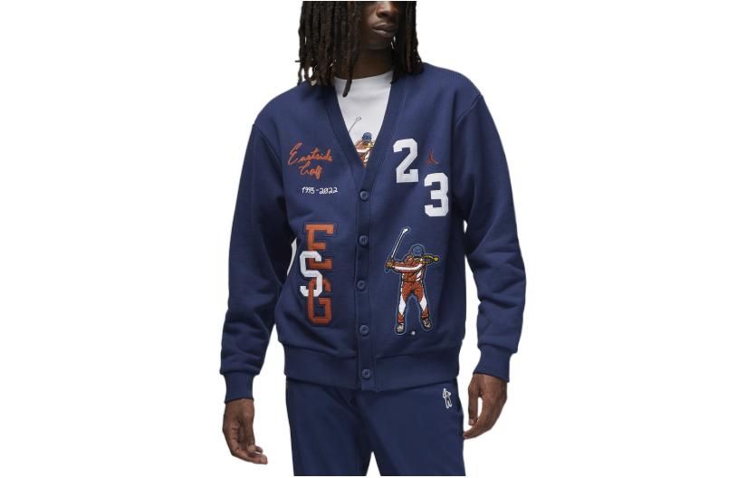 Jordan x Eastside Golf Cardigan Navy мъжко