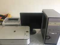 Компьютер Принтер И цветной принтер