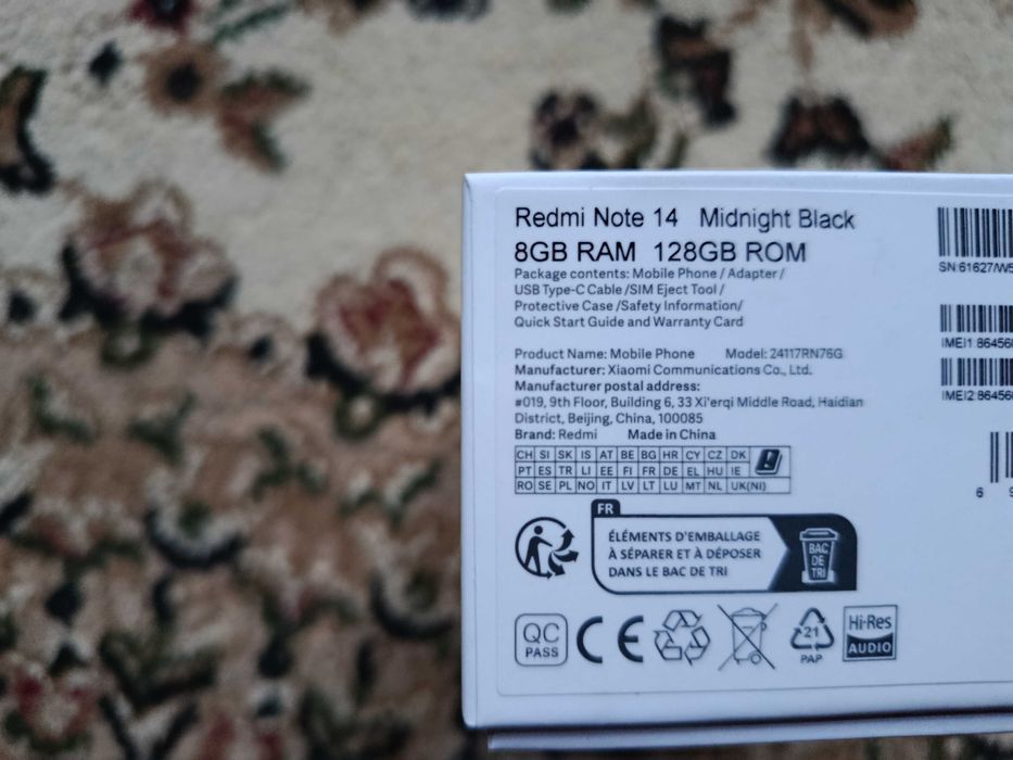 redmi note 14 sotiladi 128G