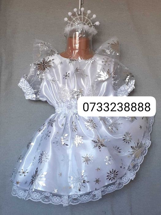 Rochita Fulg de nea (Zana Iarna ) pentru copii  7-8-9- 10 ani