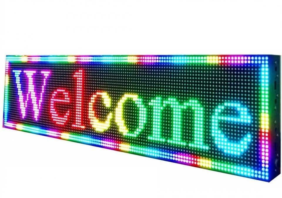 Panou reclama LED de exterior programabil 70x20 cm - RGB cu WiFi