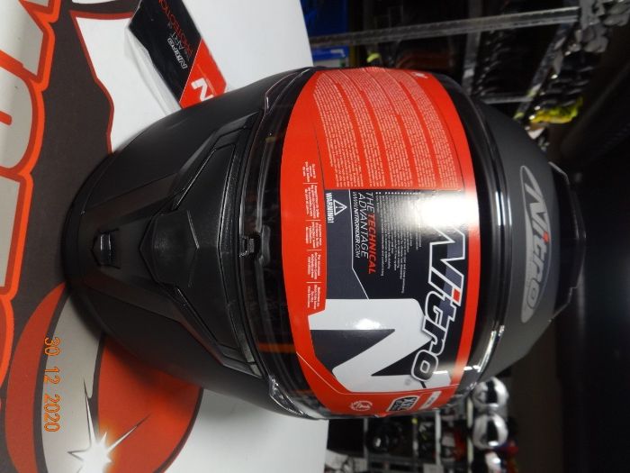 Нов Модел! 2021 Модуларна Мото Каска NITRO F 390 UNO черен мат
