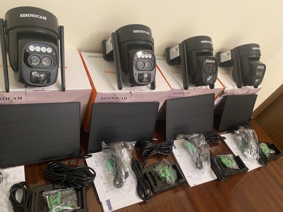 Соларна 4G PTZ камера – 10× Zoom • Два обектива • 32GB карта