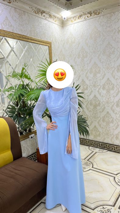 Платья голубой цвет