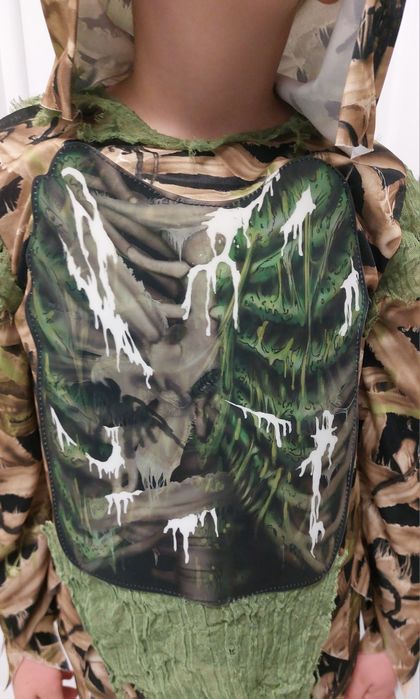 Costum de Halloween zombi verde