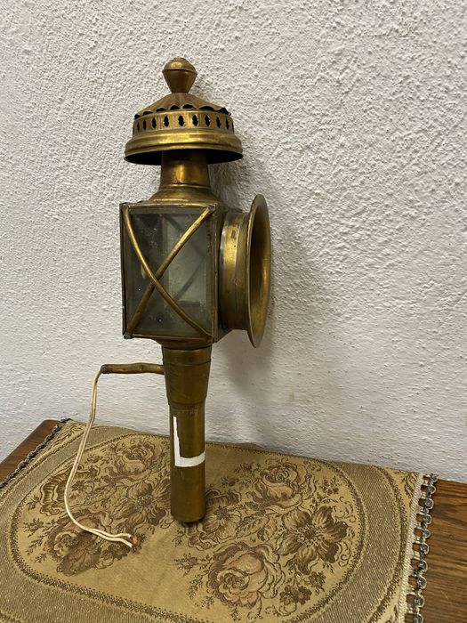 Месингов фенер от файтон или ретро автомобил