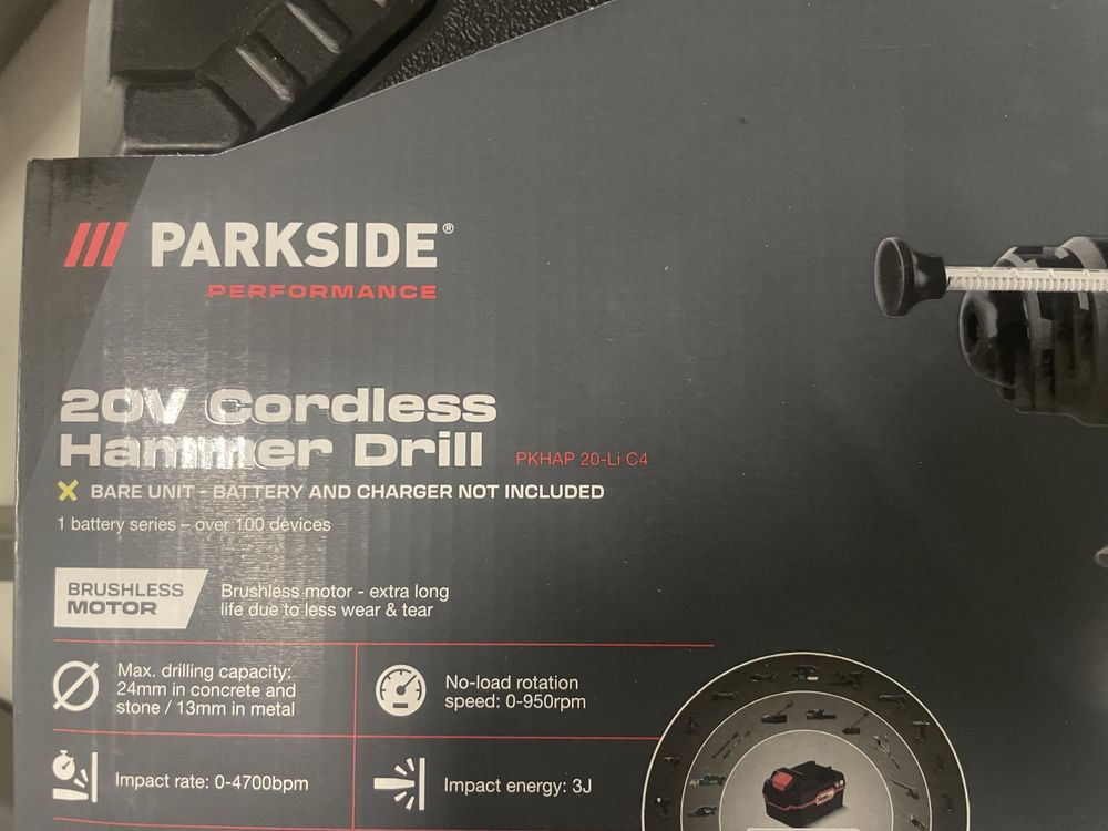 Акумулаторен перфоратор Parkside PERFORMANCE® 20 V PKHAP 20-Li C4