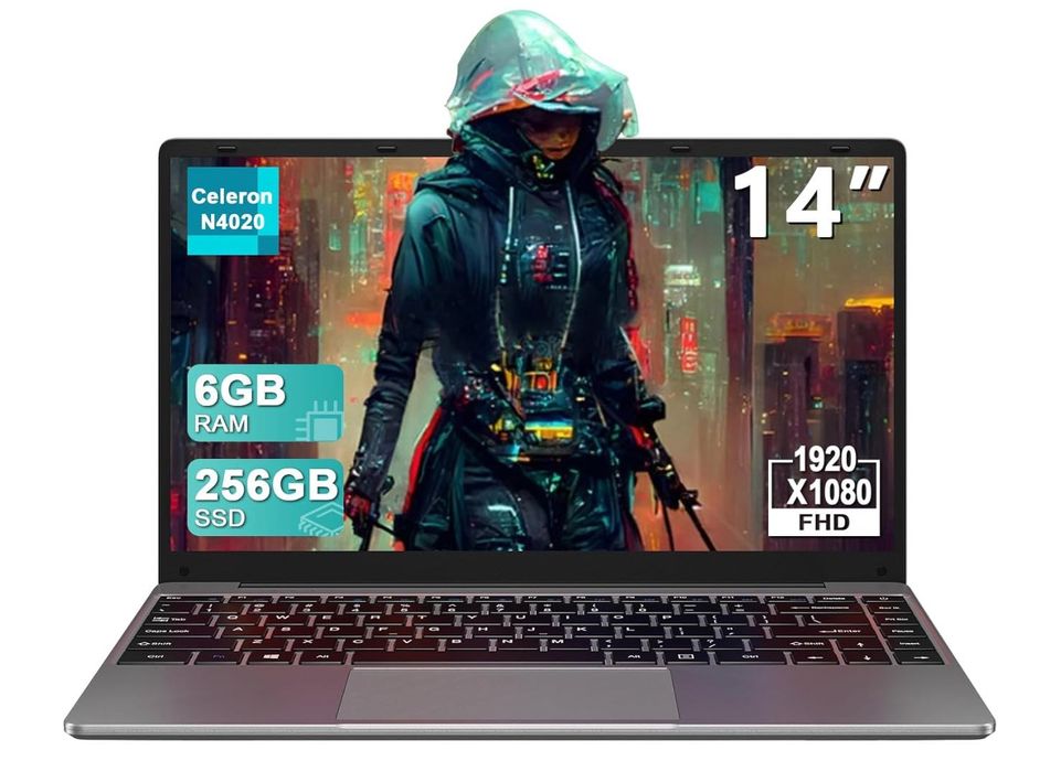 Laptop Bvate 14" FHD, Intel N4020, 6Gb ram, 256Gb SSD - sigilate