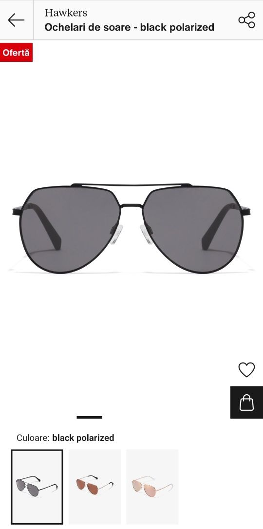 Ochelari de soare Hawkers black polarized (noi)