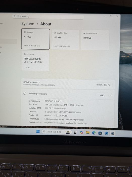 Ноутбук asus vivo book